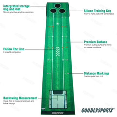 GOODLYSPORTS close-up of mat surface texture showing consistent roll and alignment indicators