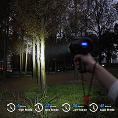 GOODSMANN spotlight beam demonstration lighting distant buoy for night visibility