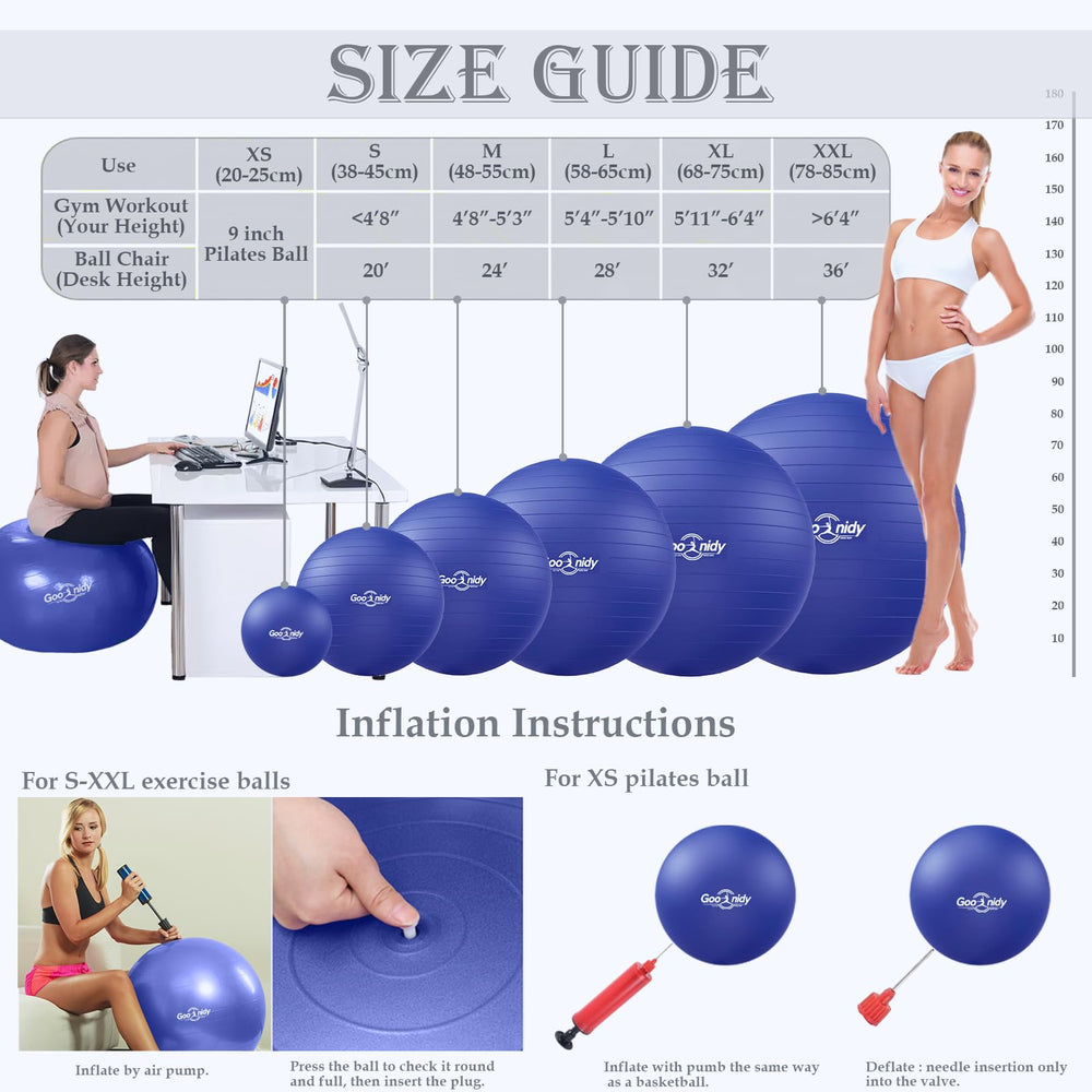 Goonidy pump and label displayed highlighting easy inflation benefit