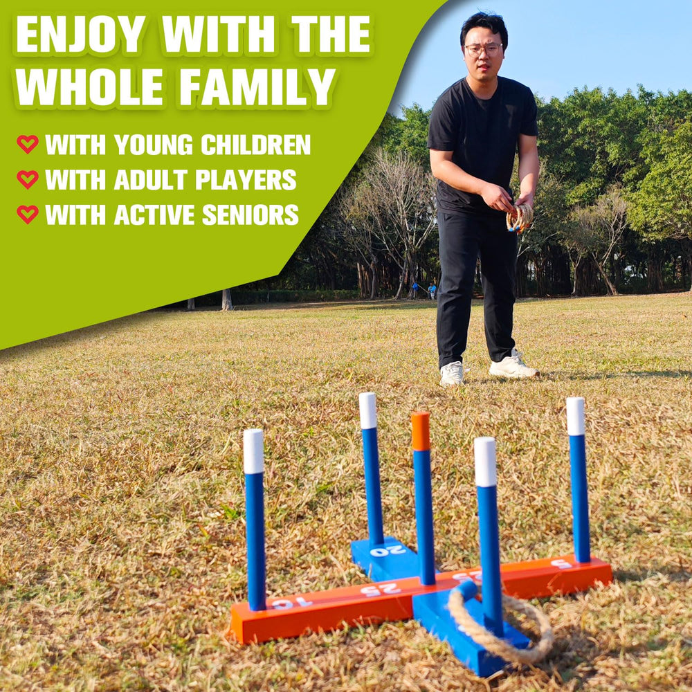 GOOSO child aiming a ring demonstrating coordination practice and engagement