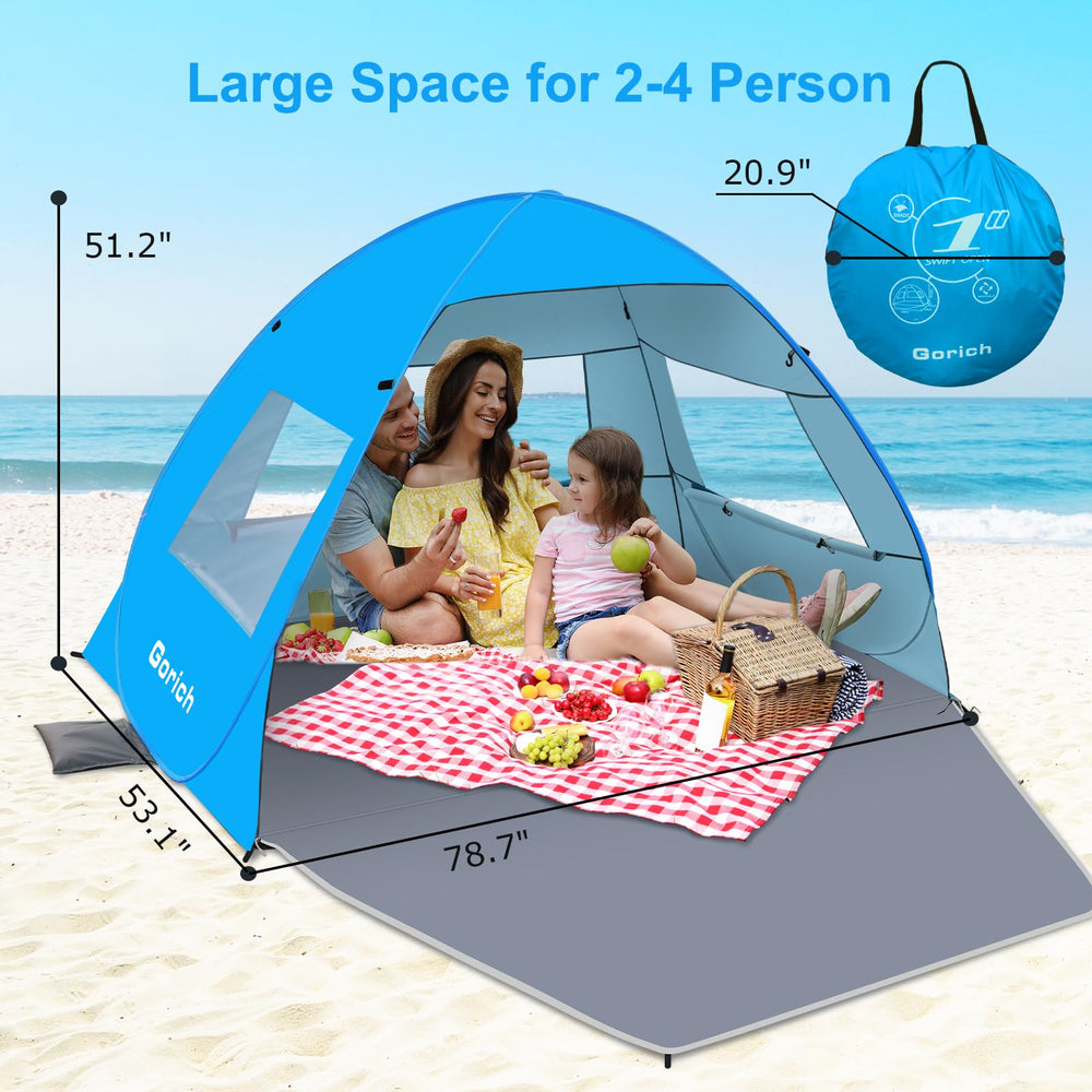 Gorich packed in carry bag for lightweight transport and easy storage