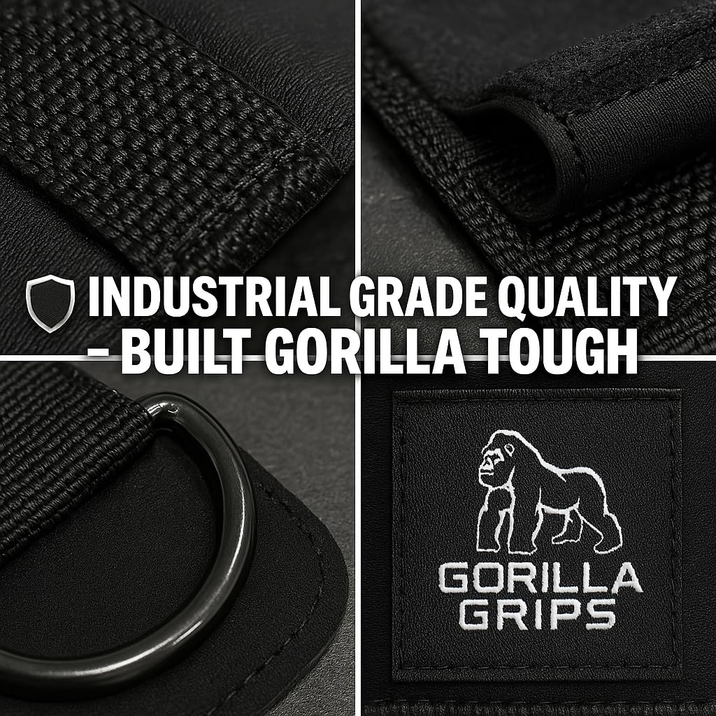 Gorilla Grips used on a barbell during deadlift demonstrating improved grip endurance