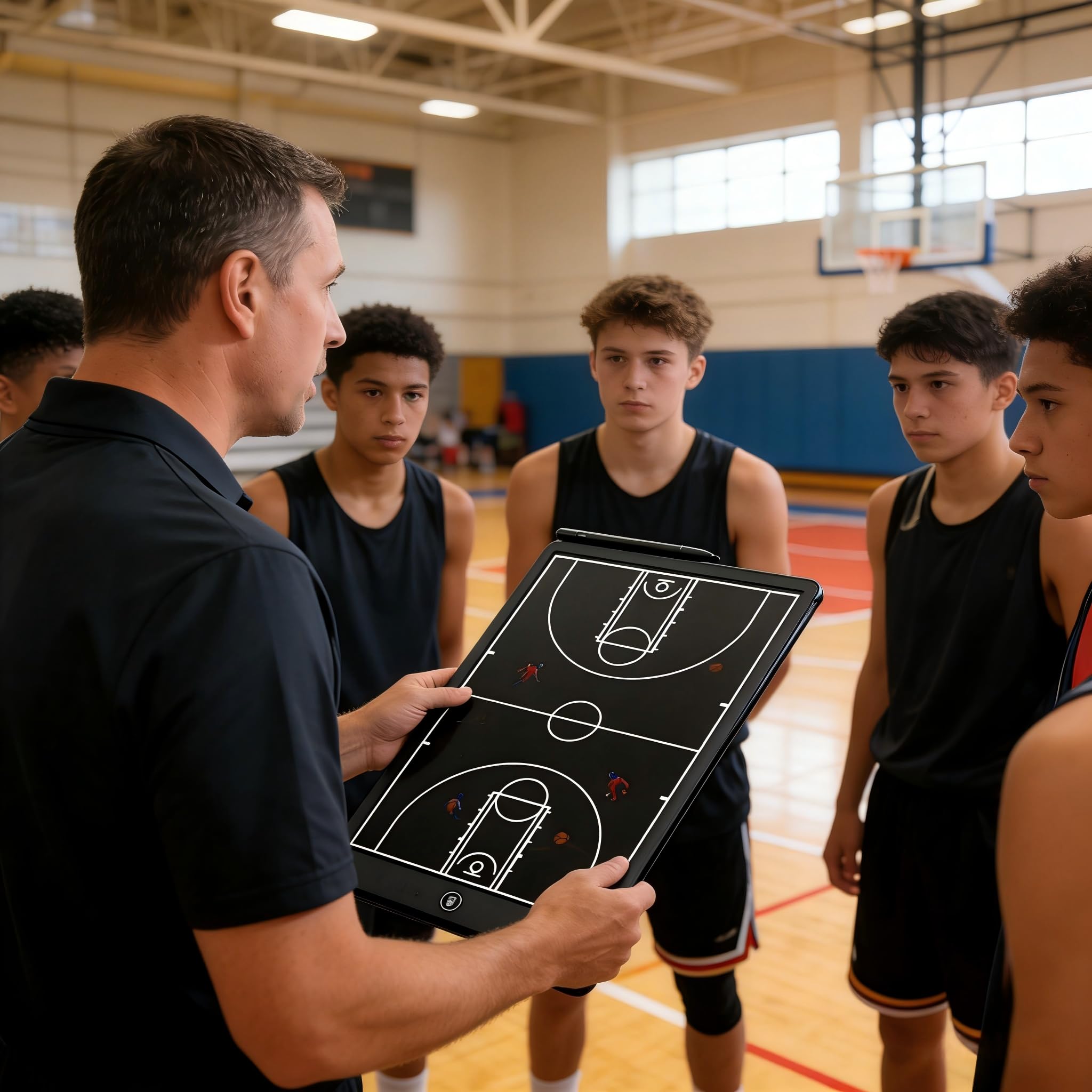 GORSP on-court lifestyle scene showing team strategy communication benefit