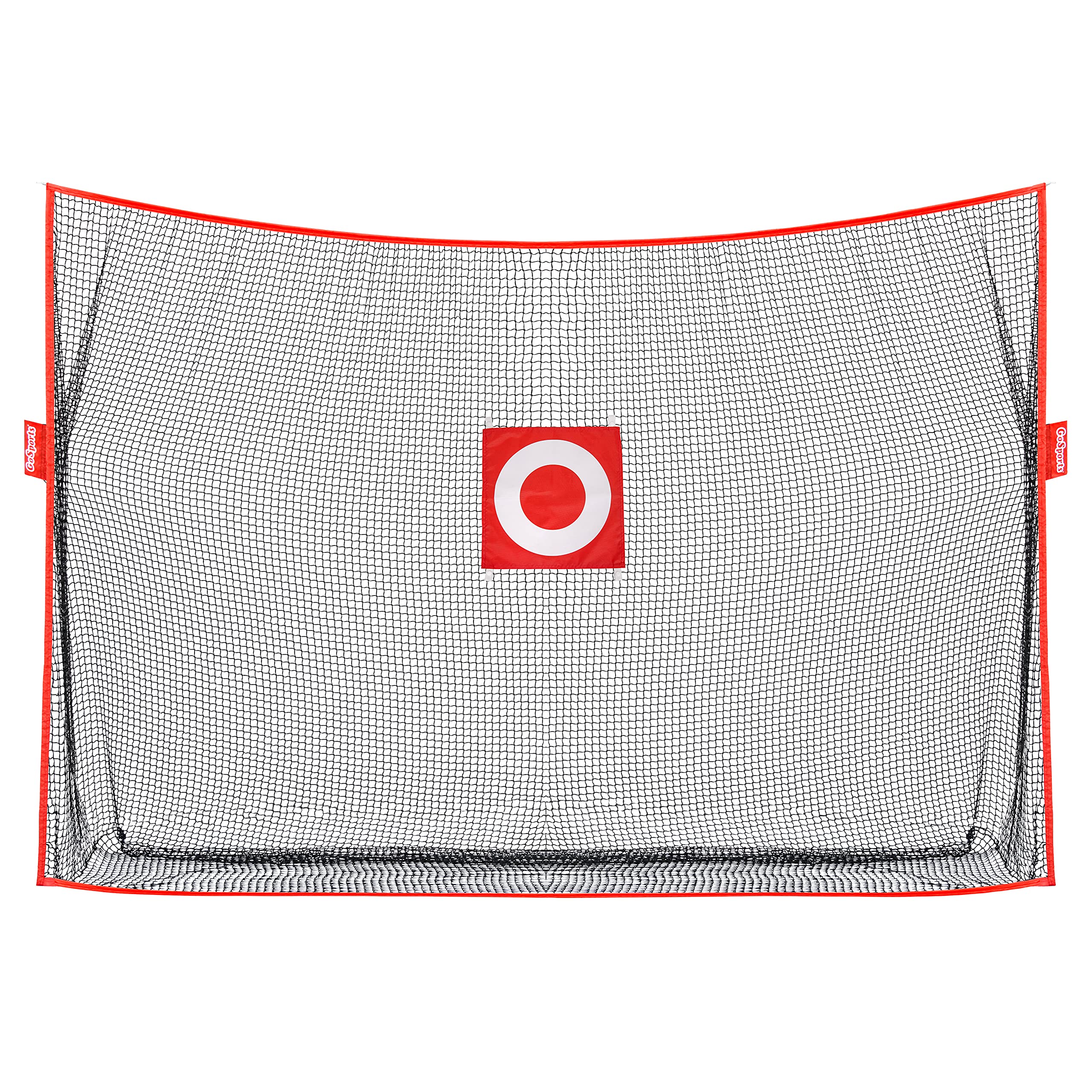 GoSports front view of 10x7 ft net showing full coverage and practice benefit