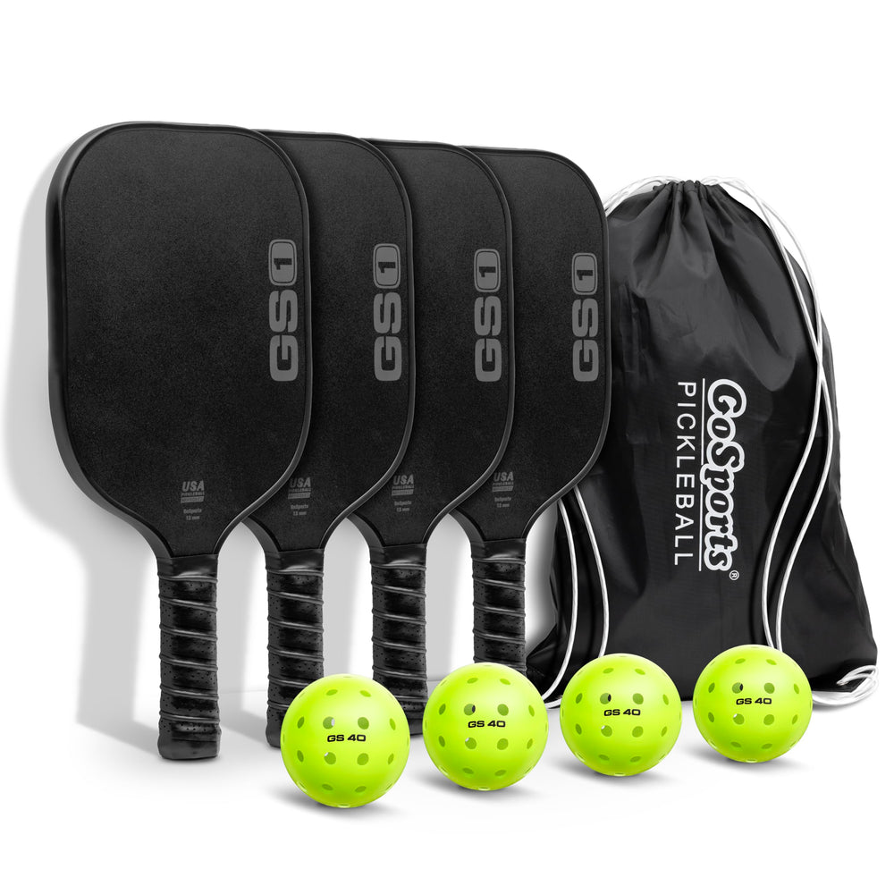 GoSports GS1 front view showing paddle shape and regulation size for easy recognition