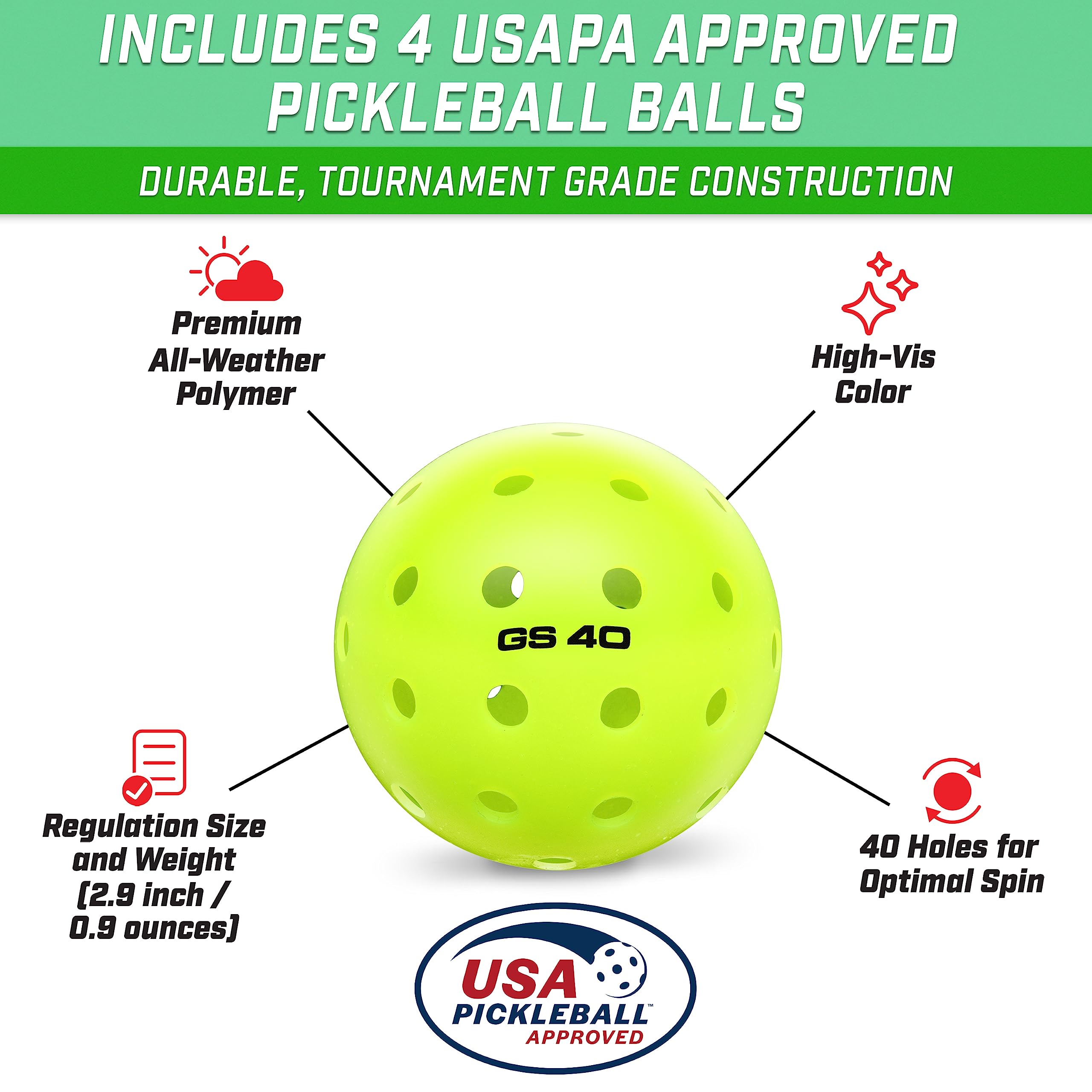 GoSports GS1 handle and premium grip detail illustrating comfort and secure hold