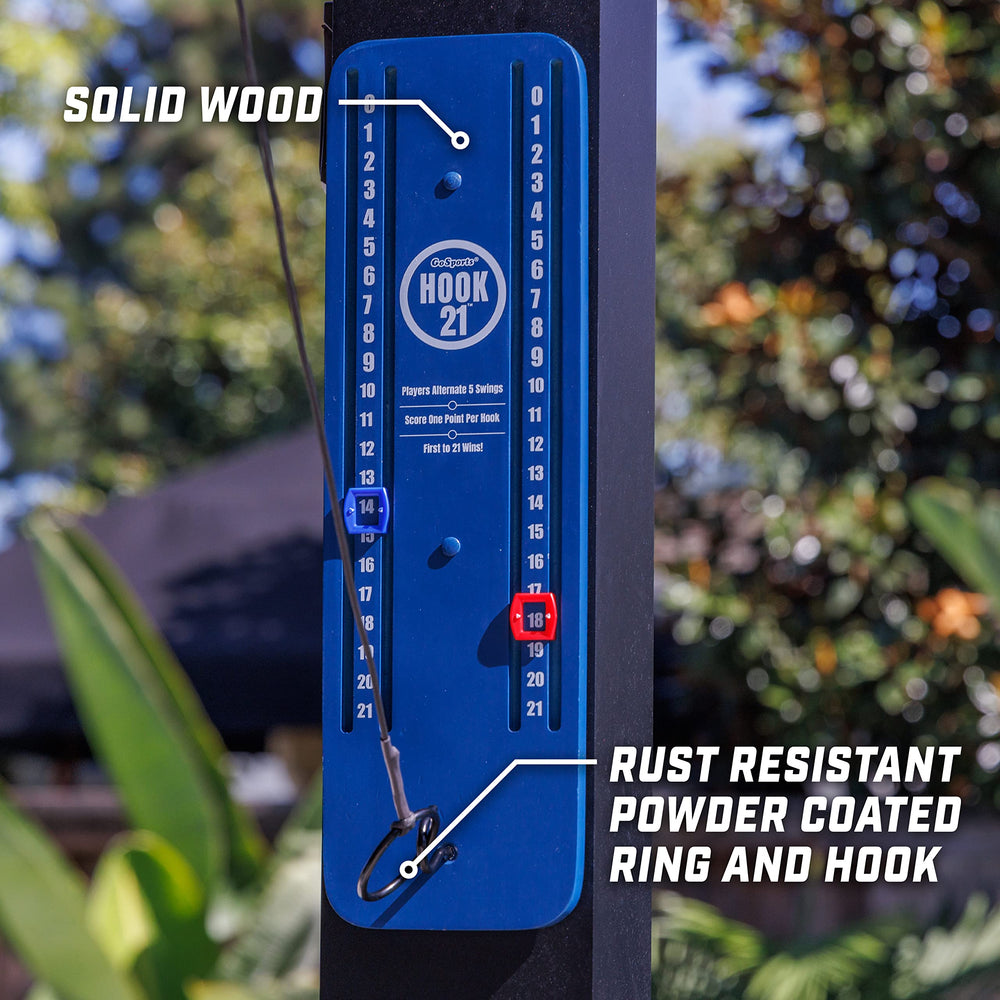 GoSports installed on a porch demonstrating easy indoor-outdoor use