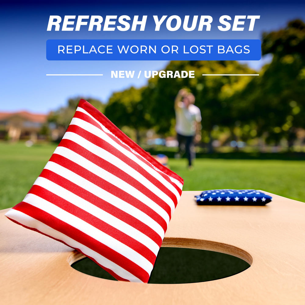 GoSports bags in use at a backyard tailgate demonstrating reliable performance
