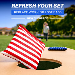 GoSports bags in use at a backyard tailgate demonstrating reliable performance