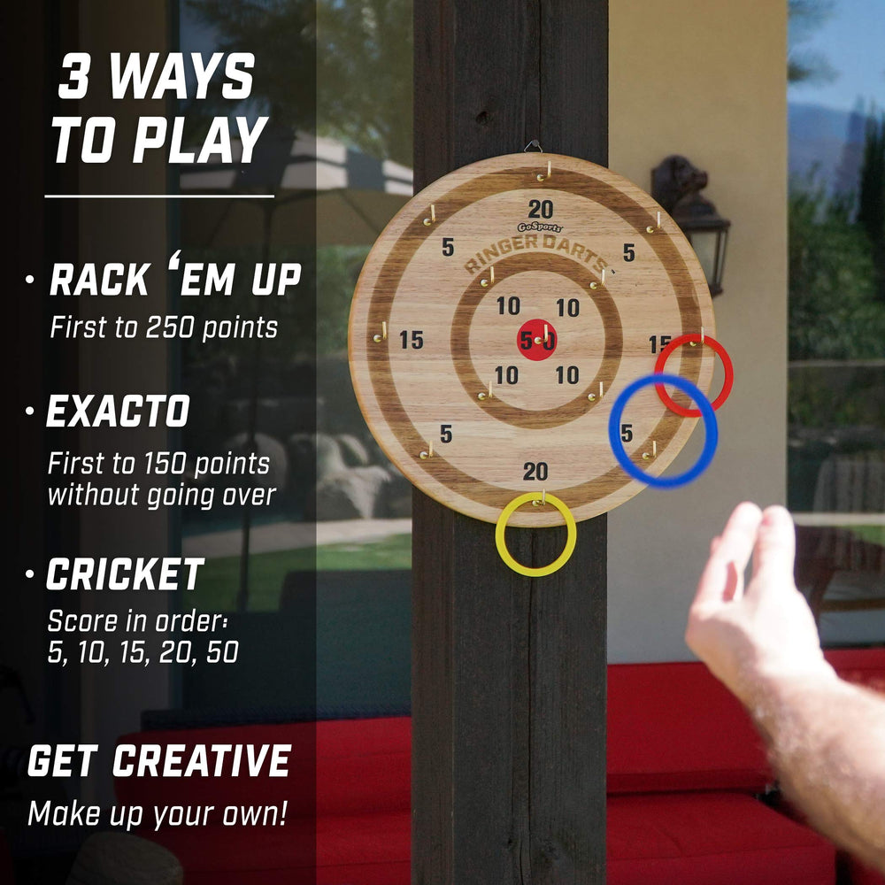 GoSports rings close-up showing colors and texture, easy grip for players