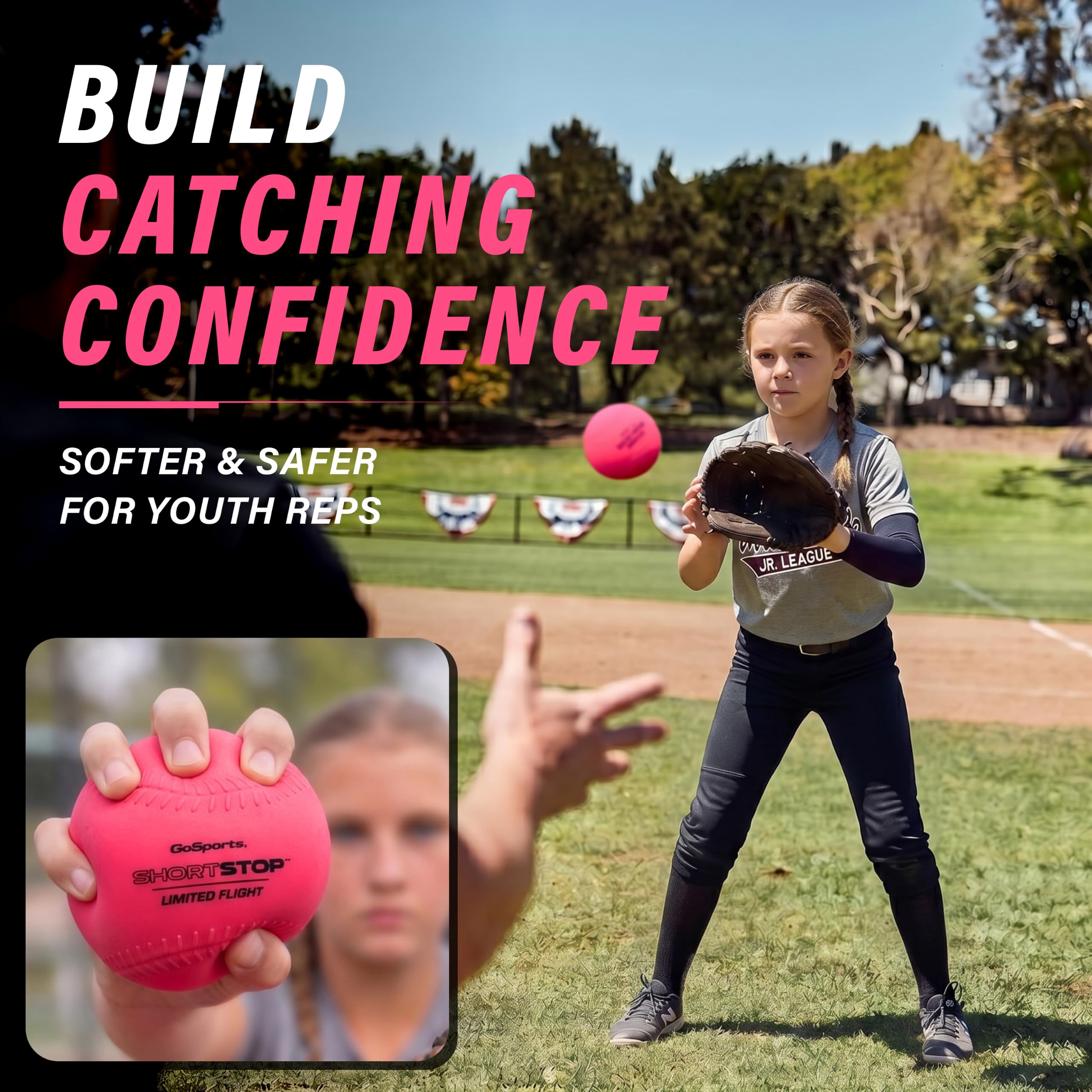 GoSports ShortStop used in backyard practice demonstrating focused reps