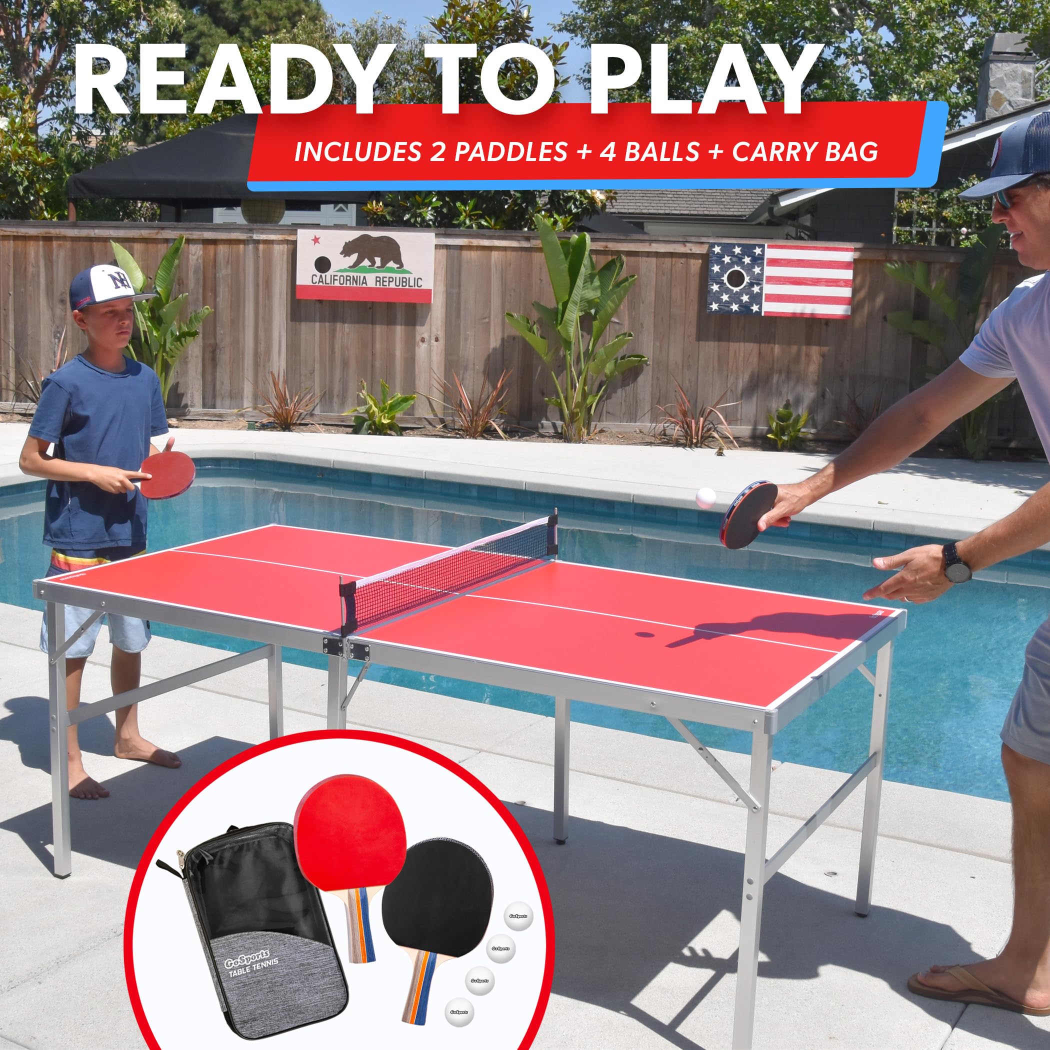 GoSports table set up in office game room encouraging breaks and team play