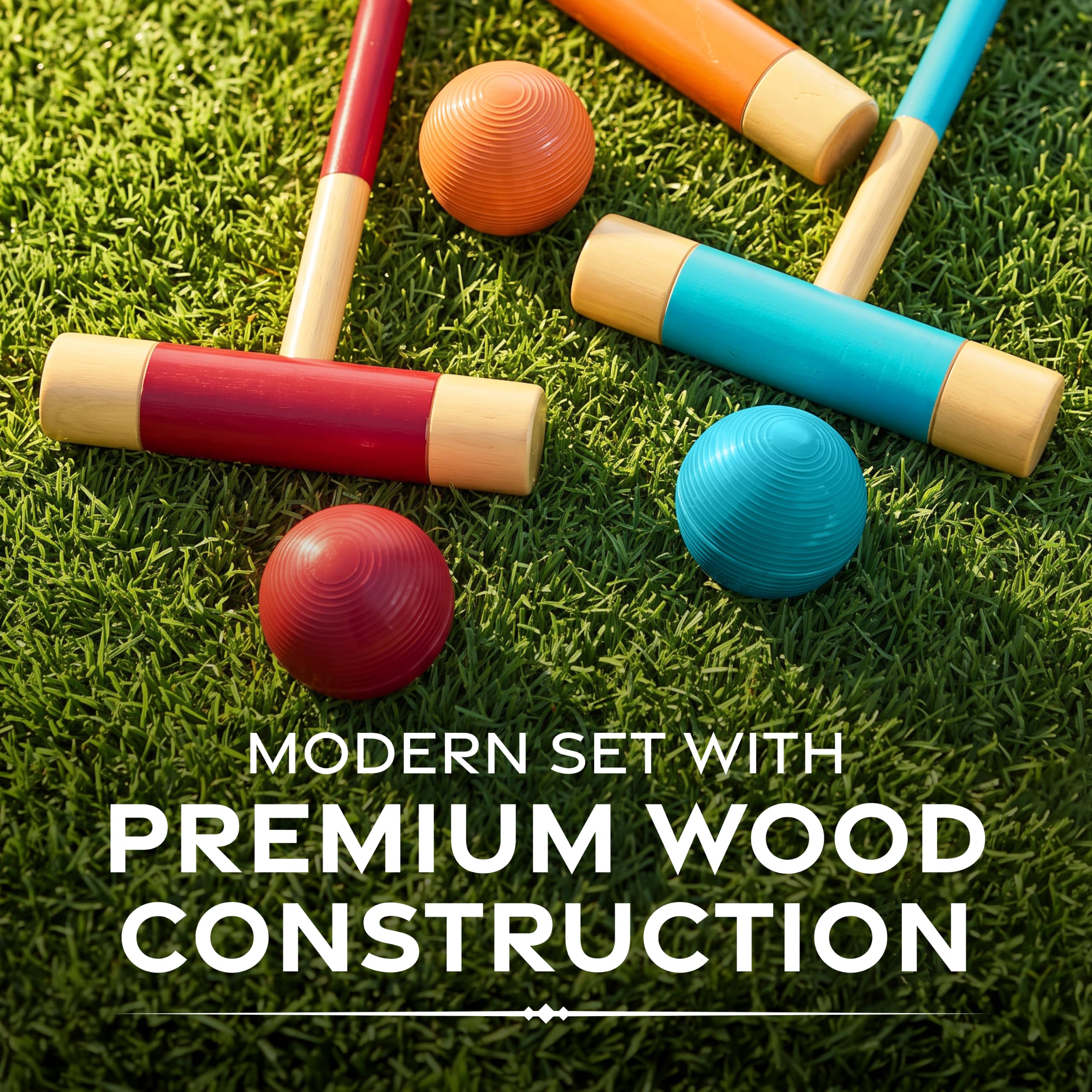 GoSports wickets and end posts layout showing stable course setup benefit