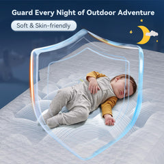 GOTIDY sheet installed on SUV air mattress demonstrating secure fit