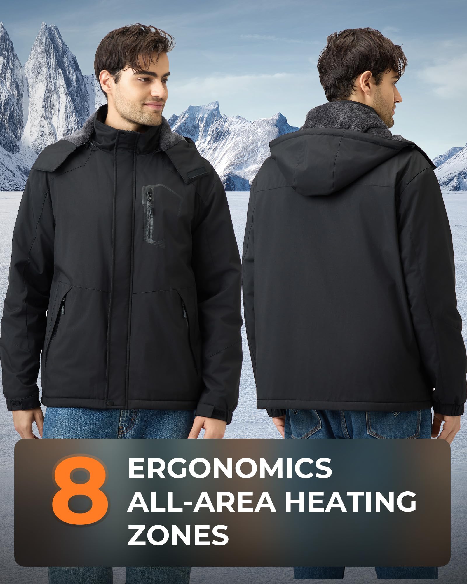 GOTOBI back showing eight heating zones for even heat distribution