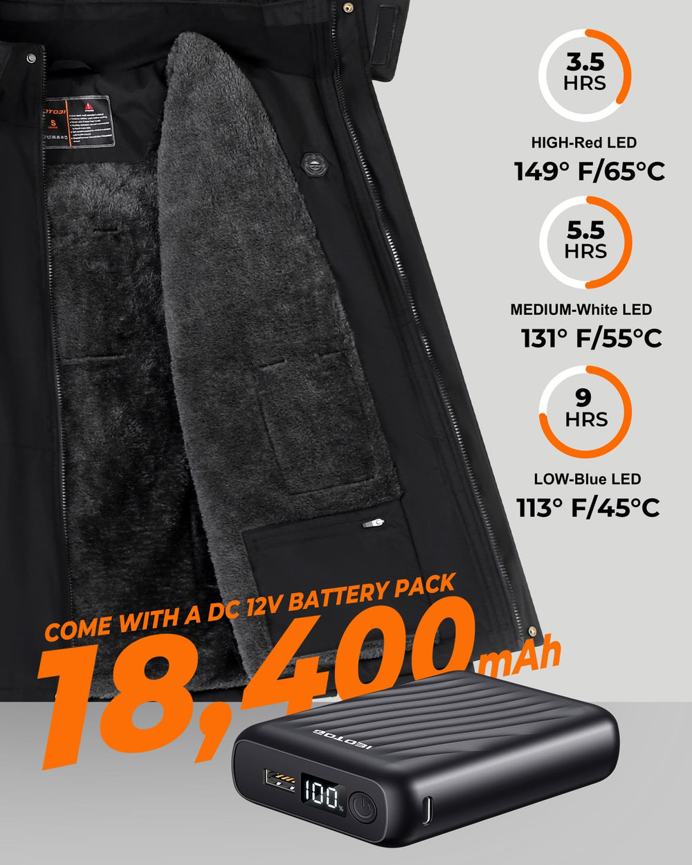GOTOBI close-up fleece lining offering cozy, breathable insulation