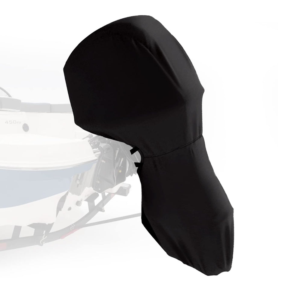 GOTRUTH front view of cover on outboard showing full protection benefit