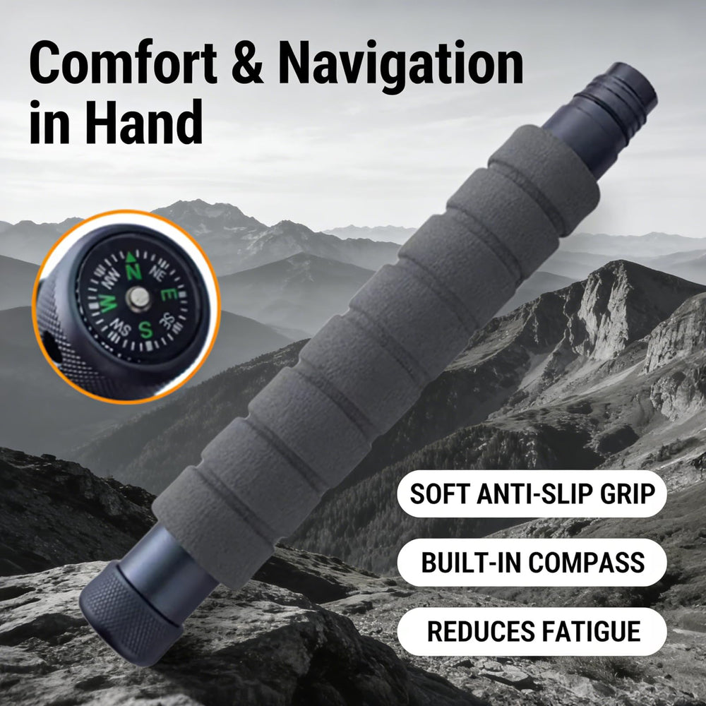 GOUTIME close-up of EVA foam handle showing ergonomic grip reduces hand fatigue