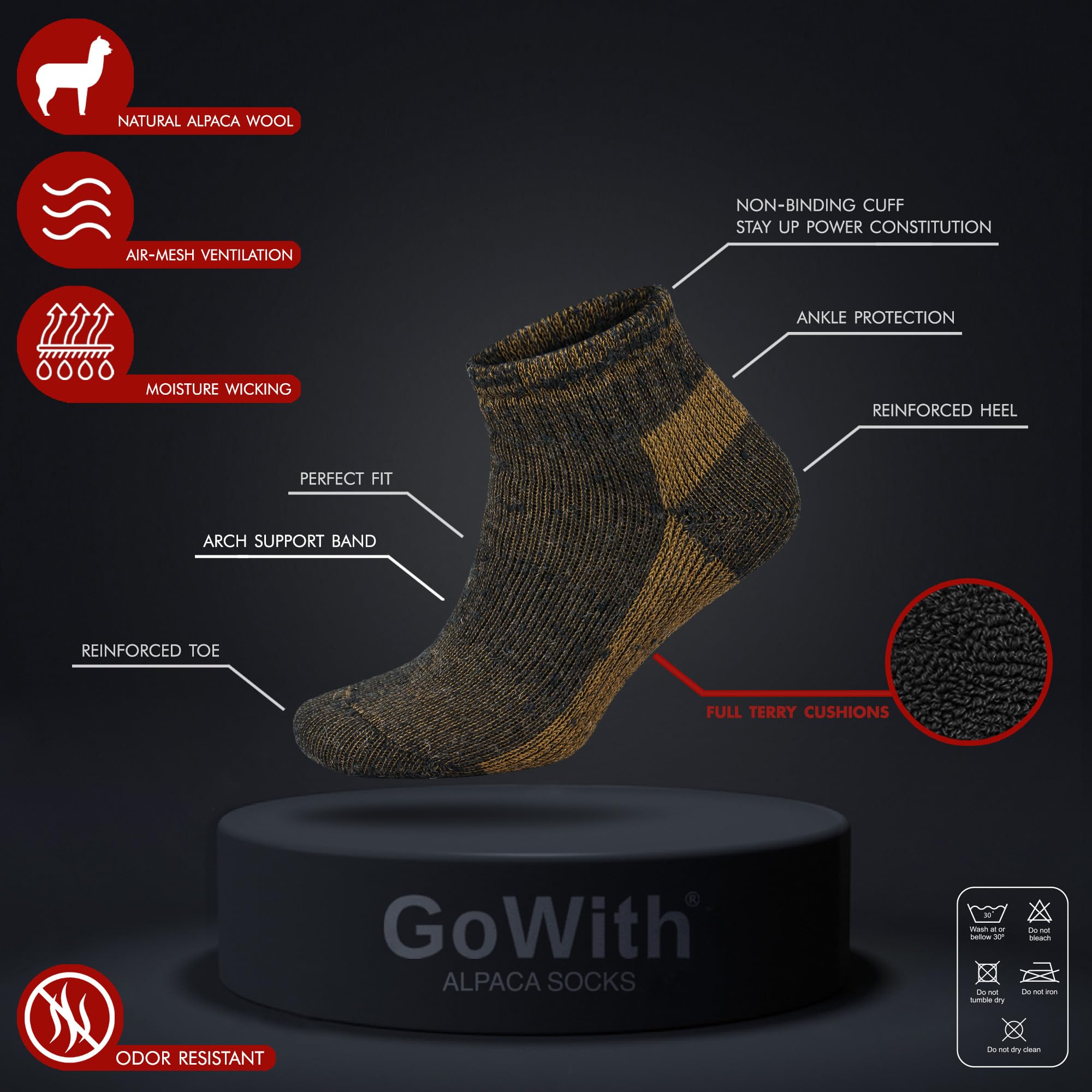 GoWith size comparison with hand showing medium fit and scale benefit