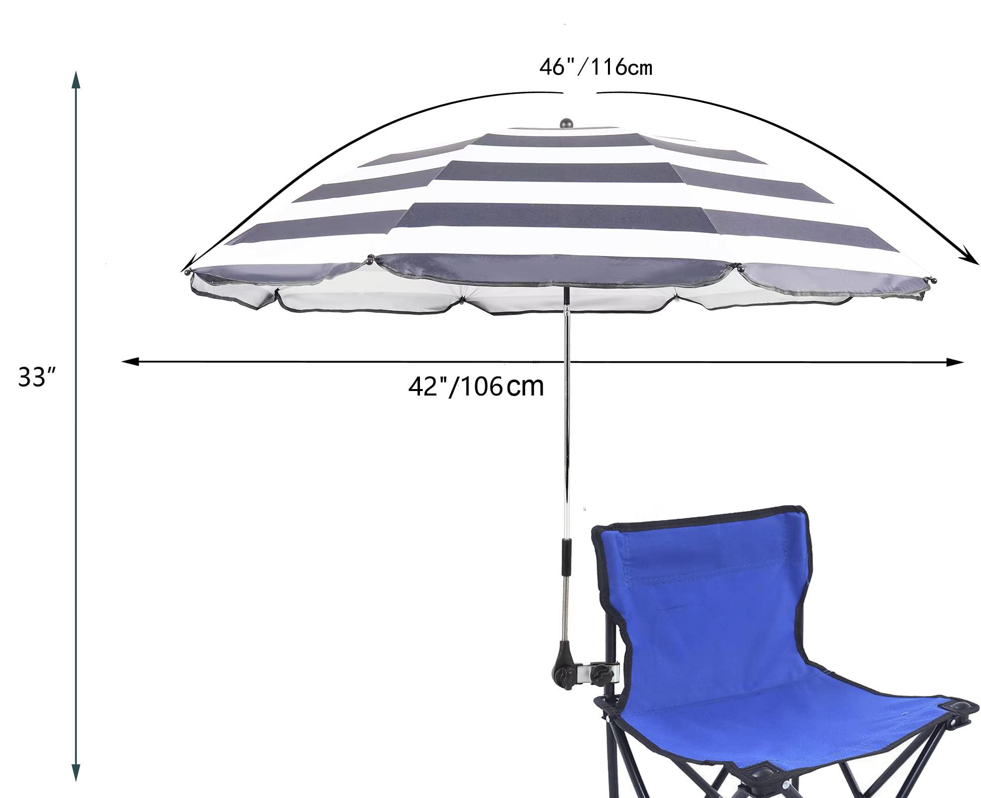 GRANDMEI canopy fabric close-up showing UV-reflective silver coating