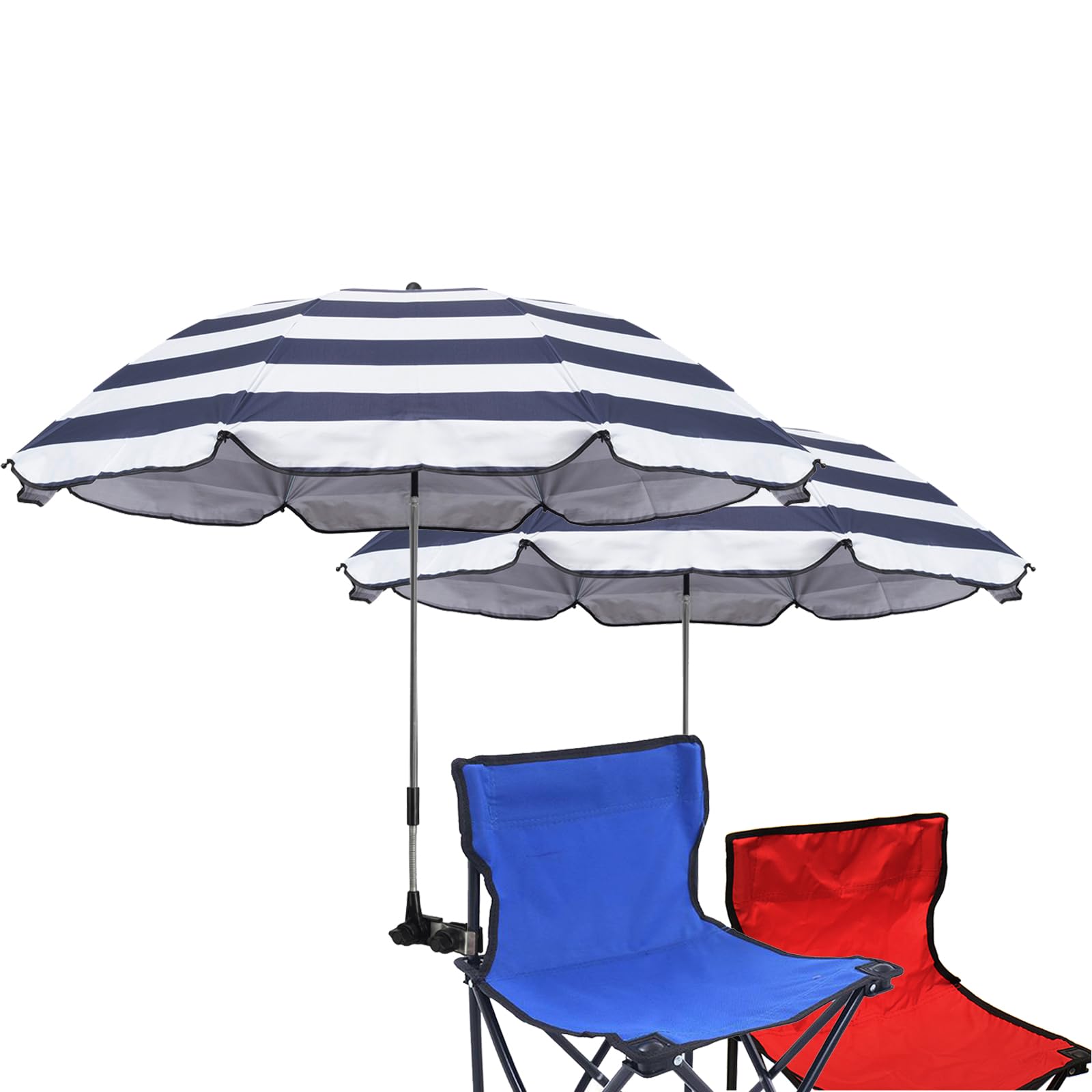 GRANDMEI family using parasol on beach illustrating versatile protection
