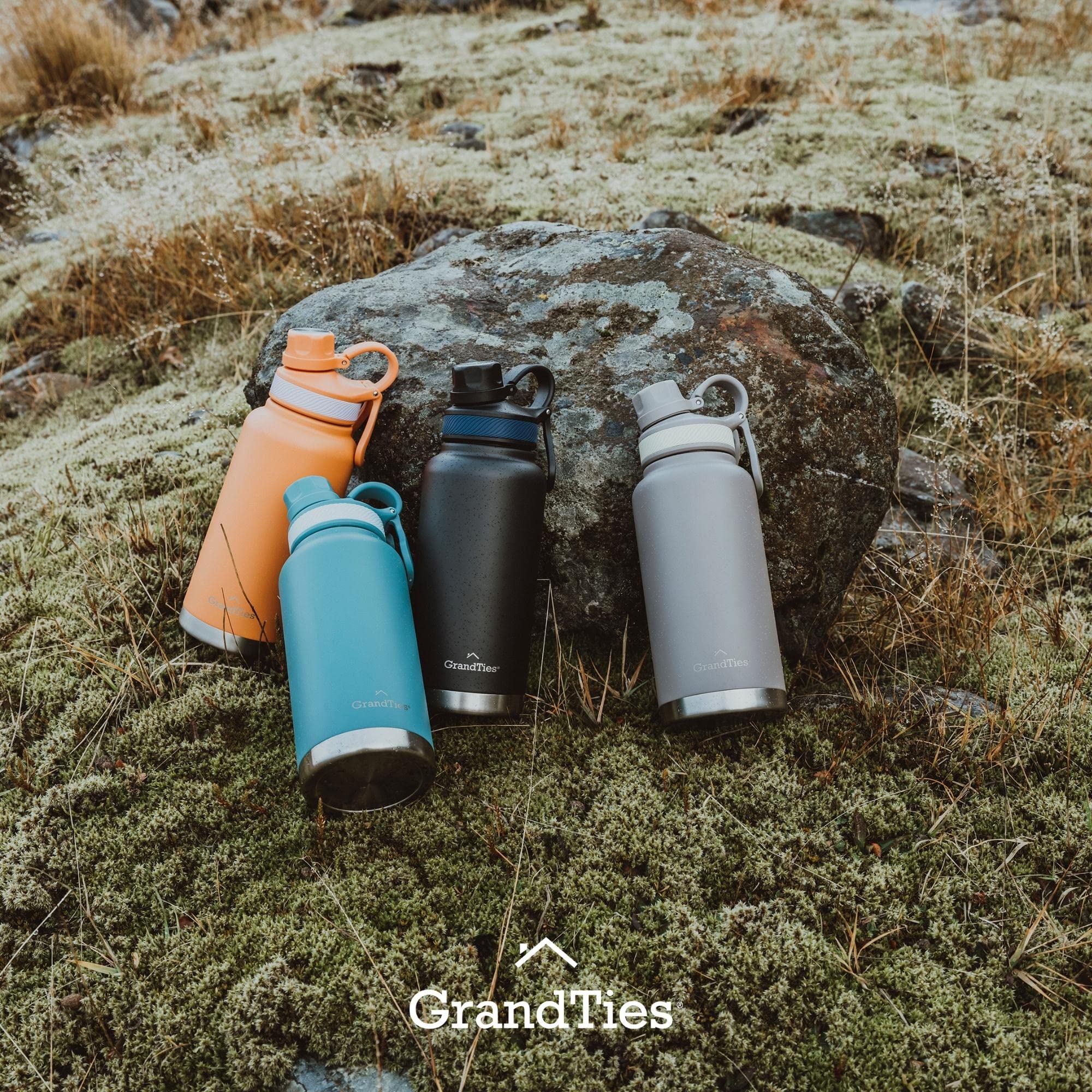 GrandTies shown on a trail with hiker highlighting outdoor durability