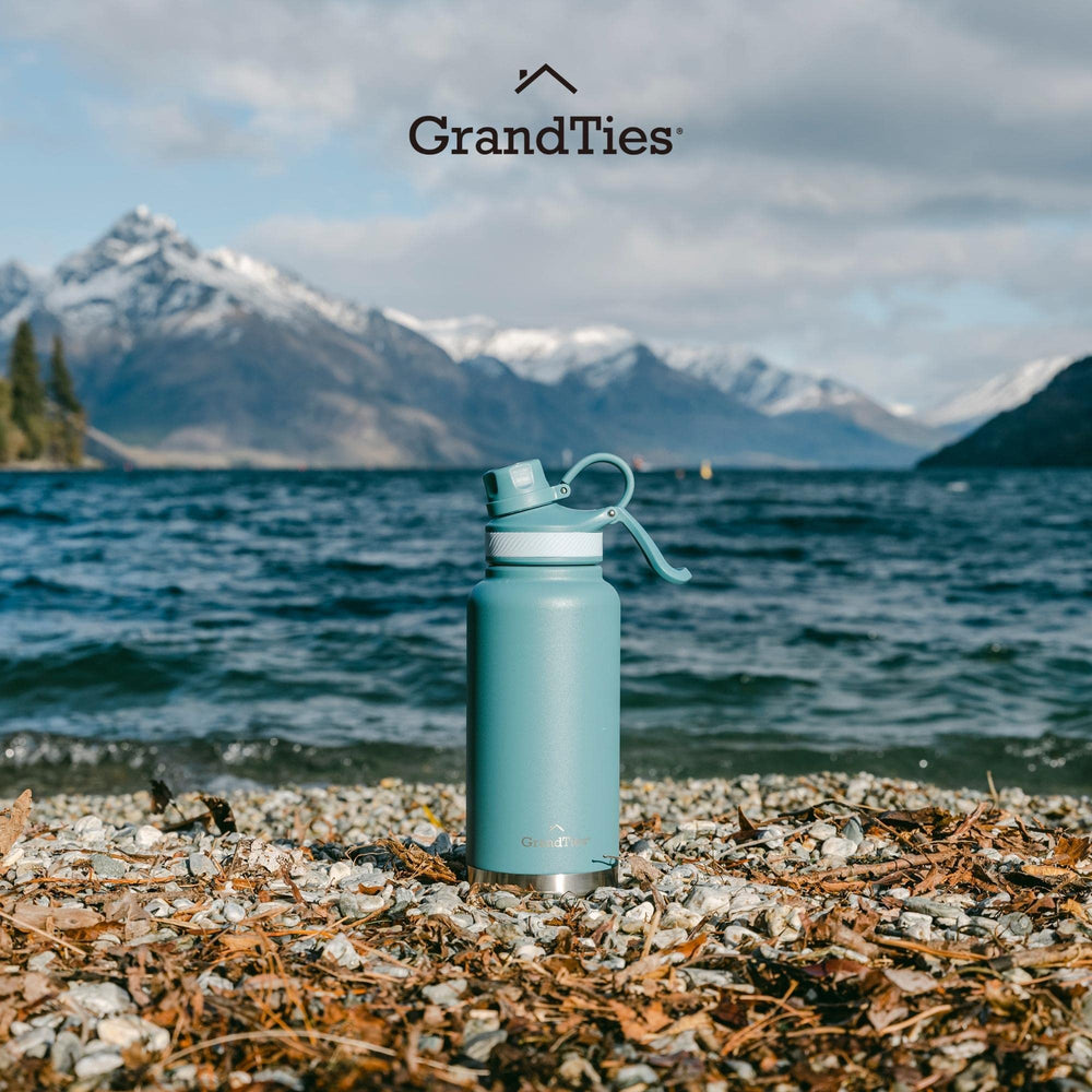 GrandTies bottle seated in car cup holder demonstrating compatibility