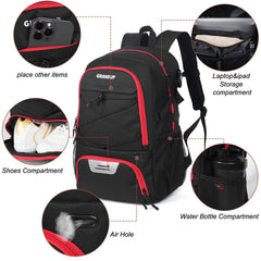 GRANDUP ventilated shoe pocket keeping shoes separated and airflow to reduce odor