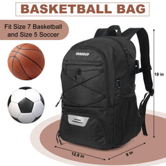 GRANDUP large mesh side pocket holding 64 oz bottle for easy hydration