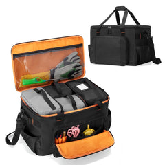 GRAOSO external organizer bag front view showing pockets and capacity for quick access
