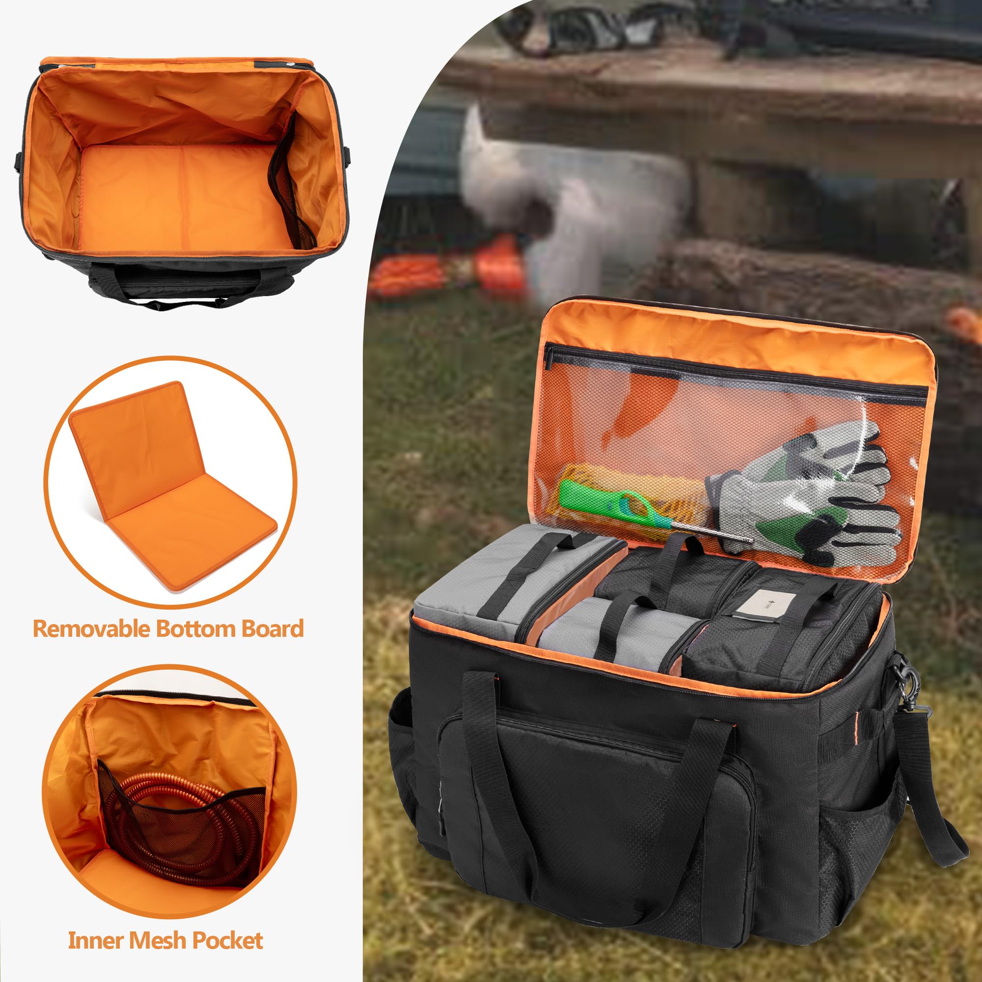 GRAOSO four packing cubes arranged to display sizes and storage organization benefits