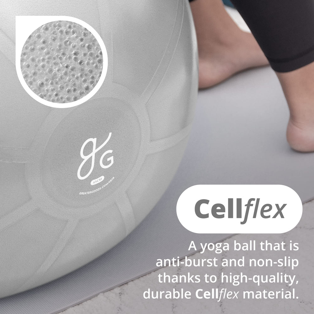 Greater Goods in use during yoga pose demonstrating stability and support