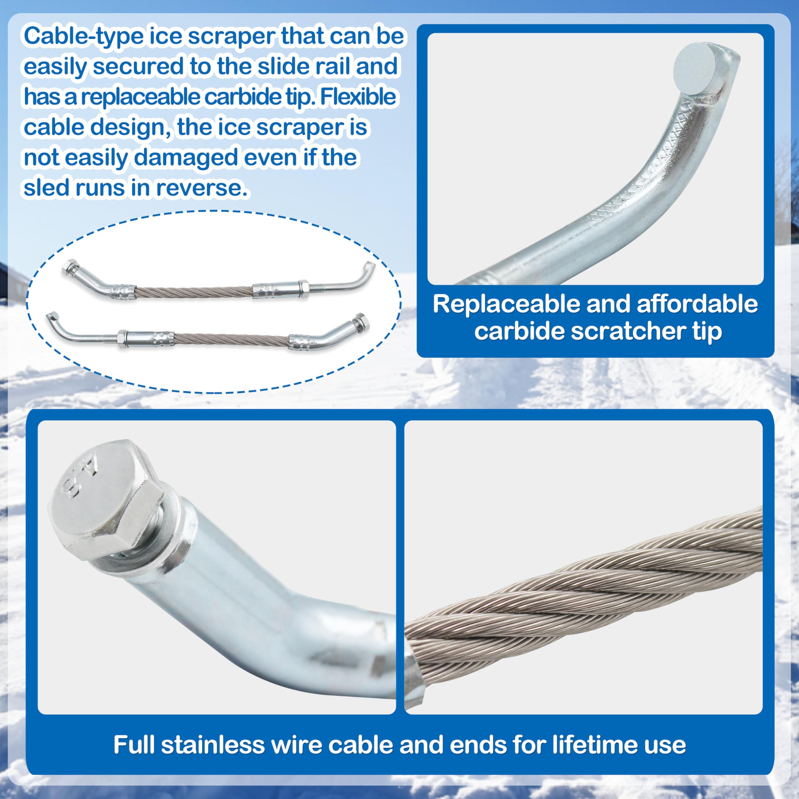 GREATUS close-up of galvanized cable showing durable construction and long-lasting strength