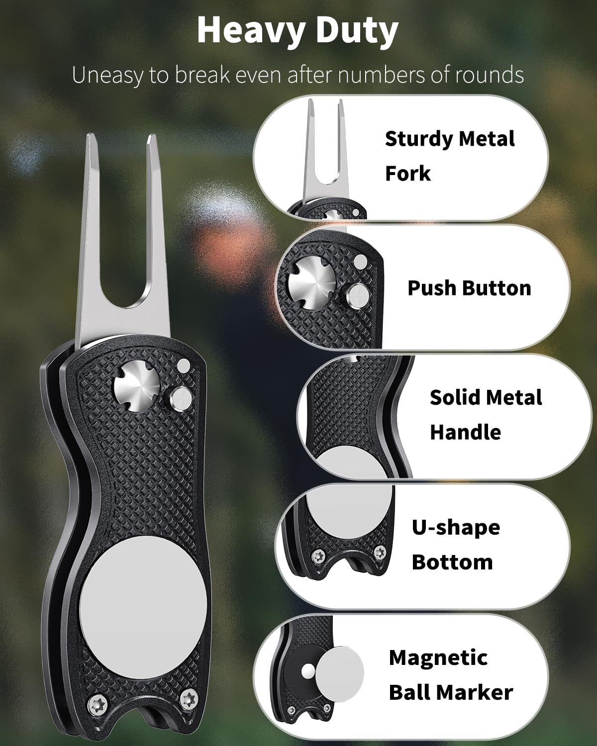 GreenHaven pop-up button being pressed to release fork for one-handed use