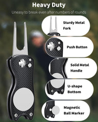 GreenHaven pop-up button being pressed to release fork for one-handed use