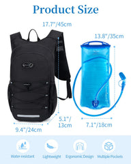 GreenTaya 2L wide-mouth water bladder facilitating easy refills and cleaning