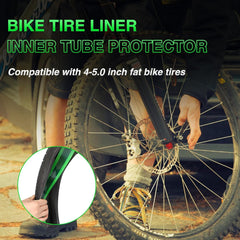 GRELiving liner installed between tire and tube demonstrating added puncture protection