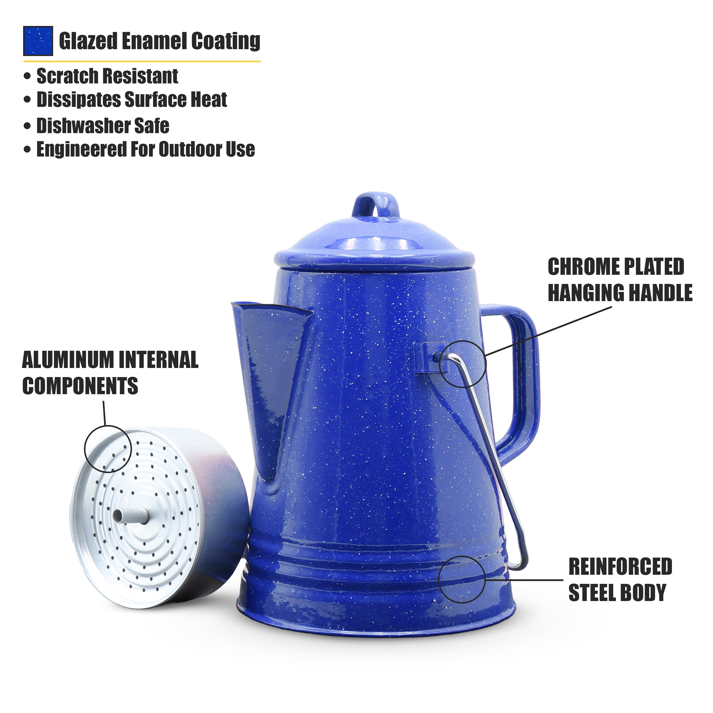 GRIP enamel close-up showing glossy finish and rust-resistant durable coating