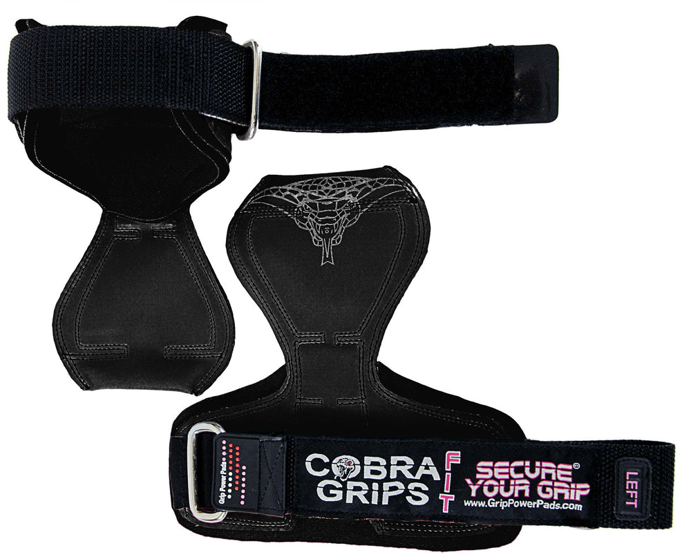 Grip Power Pads Cobra Grips FIT in gym bag lifestyle shot showing portable gym accessory