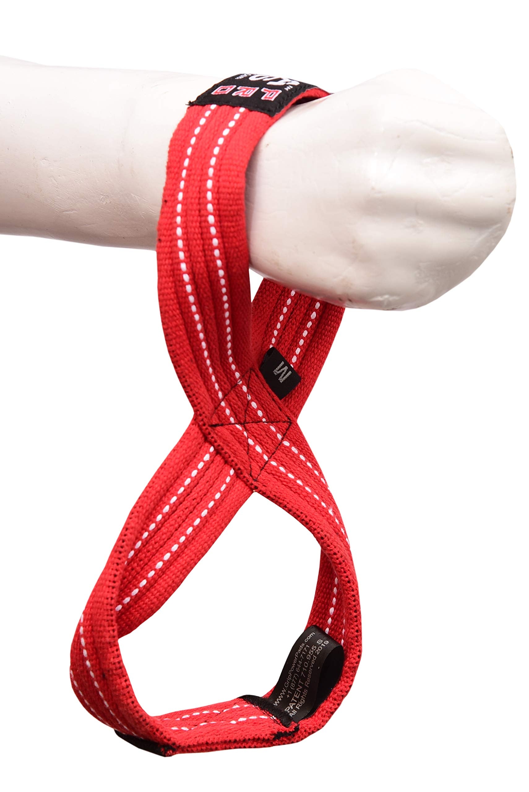 Grip Power Pads flat straps on axle bar showing no-roll secure contact