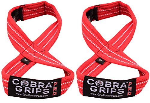 Grip Power Pads front packaging showing red figure 8 straps and brand benefits