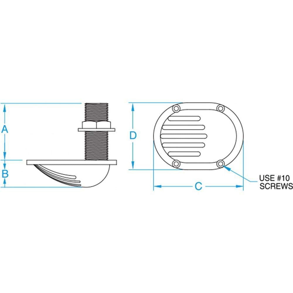 GROCO close-up of threaded nut and bronze finish highlighting durable corrosion resistance