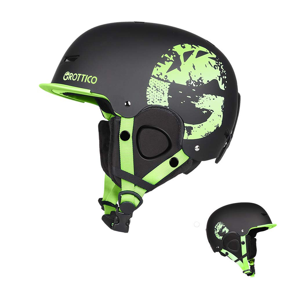 GROTTICO front view showing helmet fit and clean design for confidence