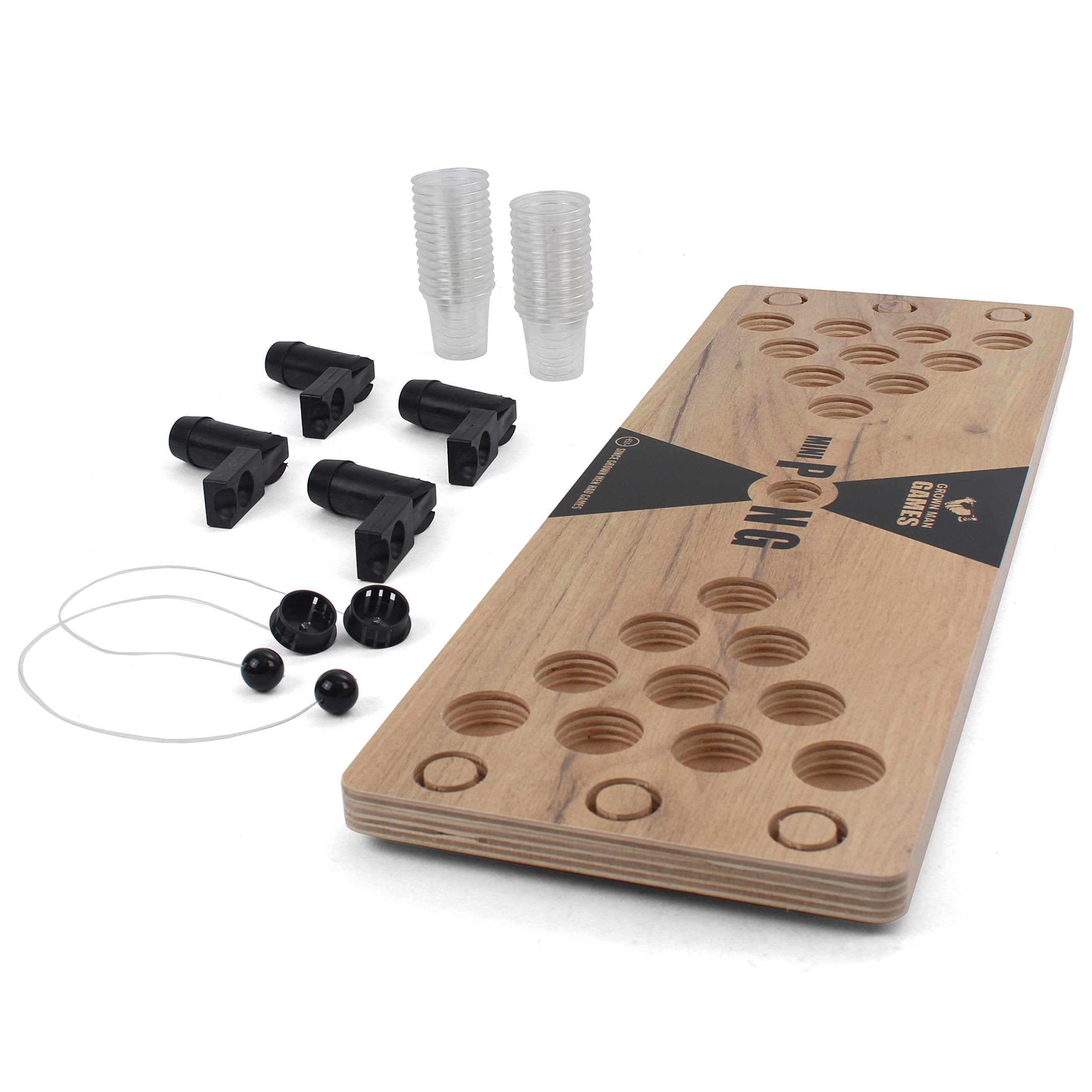 Grown Man Games catapult detail showing adjustable launch positions for consistent aim and strategy