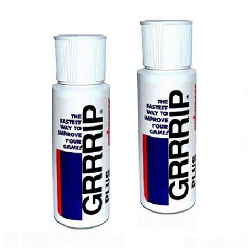 GRRRIP front view of two bottles showing compact travel-ready grip enhancer