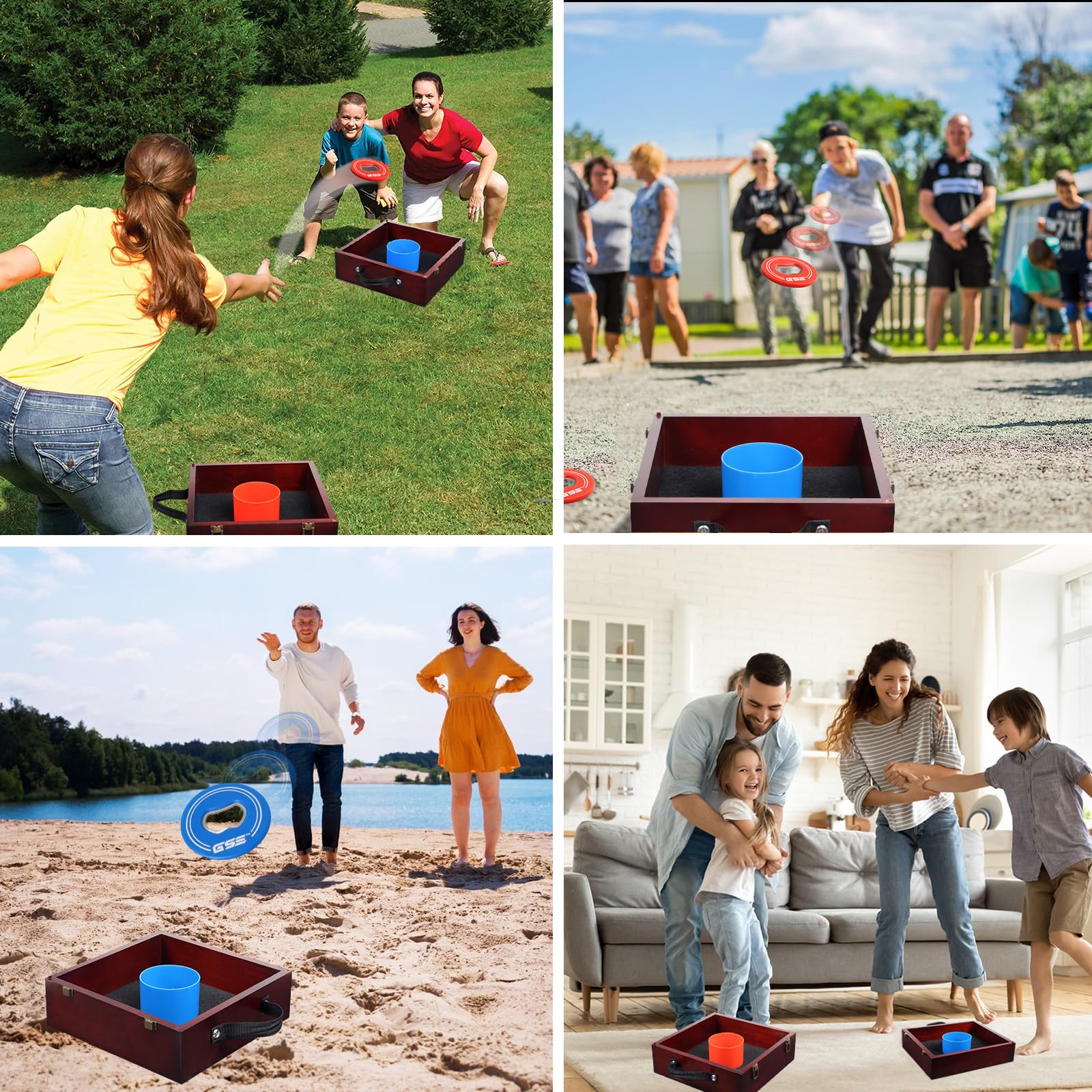 GSE Games & Sports Expert label and built-in bottle opener detail showing dual functionality for gatherings