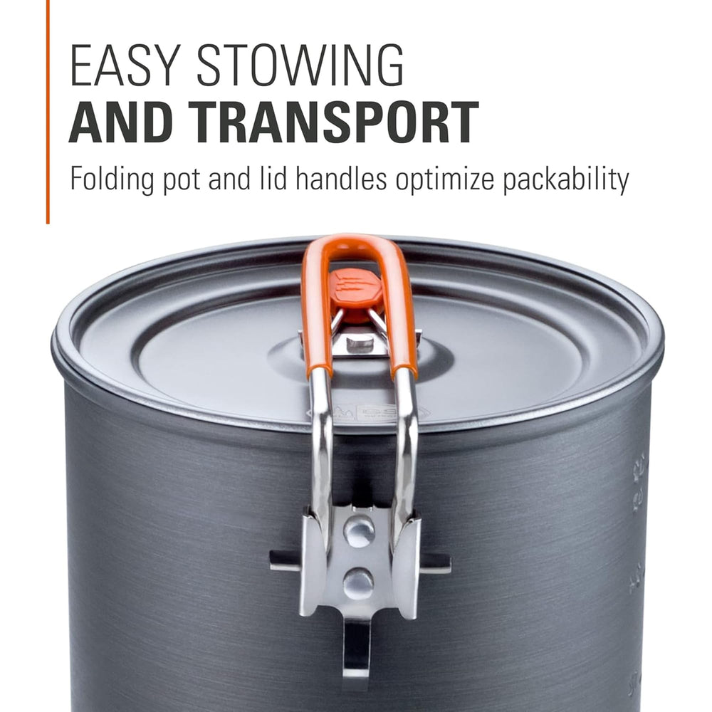 GSI Outdoors Halulite Boiler nesting stove and fuel for space-saving benefit