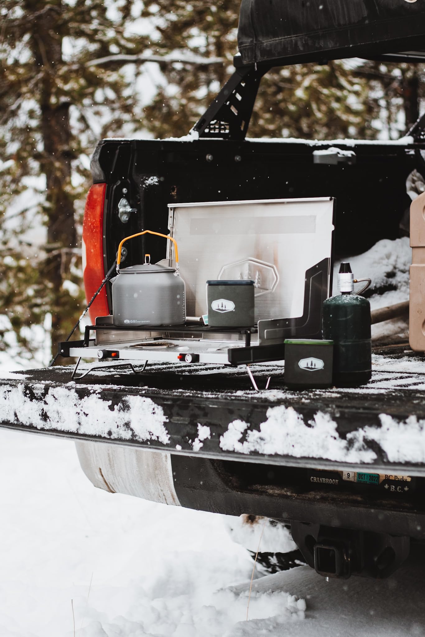 GSI Outdoors kettle packed inside a backpack demonstrating space‑saving convenience benefit