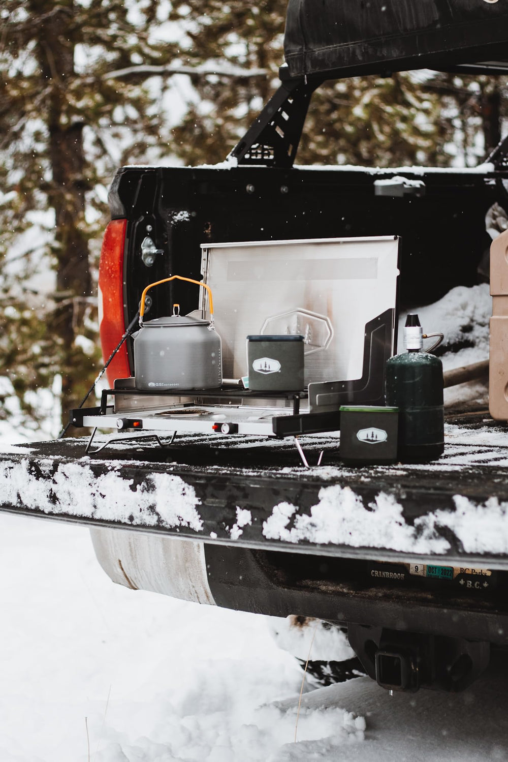 GSI Outdoors kettle packed inside a backpack demonstrating space‑saving convenience benefit