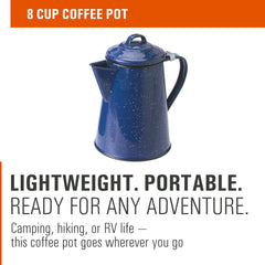 GSI Outdoors enamel pot close-up spout for drip-free pouring and precise serving